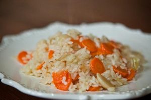 Морковь с рисом